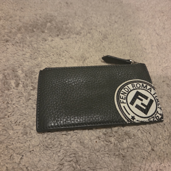 Fendi Black Leather Card Holder - Picture 1 of 8